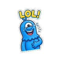 Happy Cracking Up Sticker by Momo & Tulus