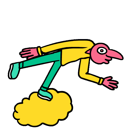 Cloud Sticker by Killer Acid