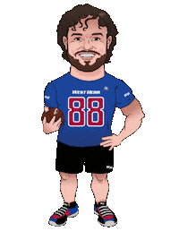 Football Josh Sticker by West Herr