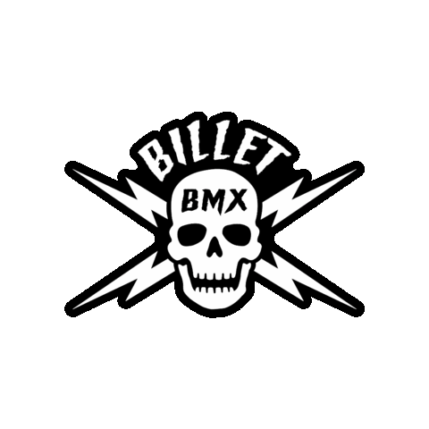 Bike Skull Sticker by BILLET BMX