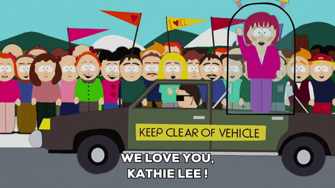 kathie lee gifford parade GIF by South Park 