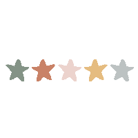 Star Flashing Sticker by Organising Life Beautifully