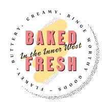 bakedrepublic cafe bakery pastry innerwest Sticker