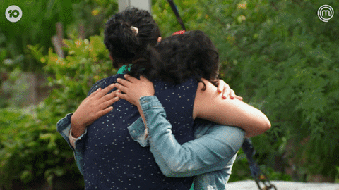 Hugging Love GIF by MasterChefAU