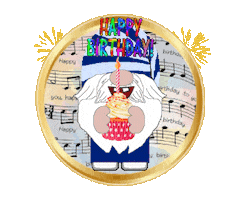Happy Birthday Gnome Sticker