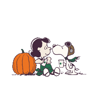 The Great Pumpkin Fall Sticker by Starbucks