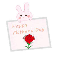 Mothers Day Rabbit Sticker