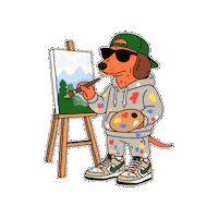 casa24records art music producer dachshund Sticker