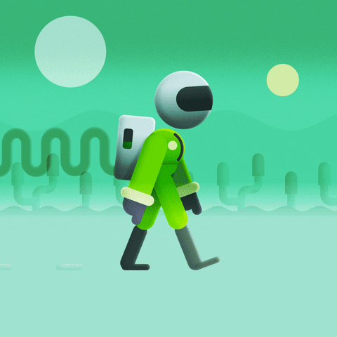 Space Walking GIF by Finger Industries