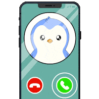 Calling I Love You Sticker by Pudgy Penguins
