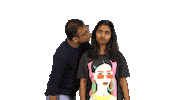 Fun Kissing Sticker by MissMalini
