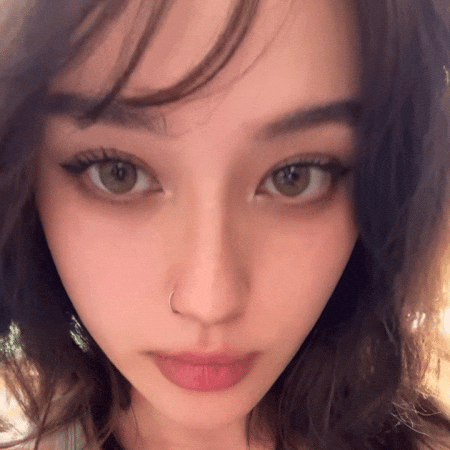 Staring Cute Girl GIF