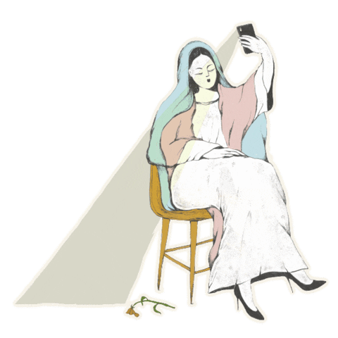 Social Media Selfie Sticker by David Vertesi