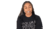Black Girl Eye Roll Sticker by Dani Coleman