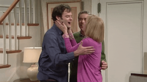 licking bill hader GIF by Saturday Night Live