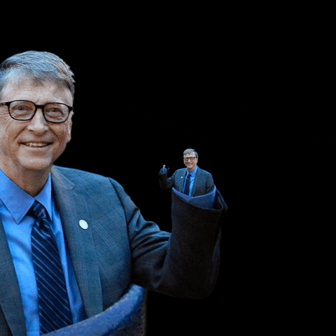 Bill Gates Microsoft GIF by Feliks Tomasz Konczakowski