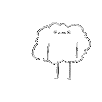 Tired Illustration Sticker