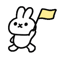 Flag Rabbit Sticker