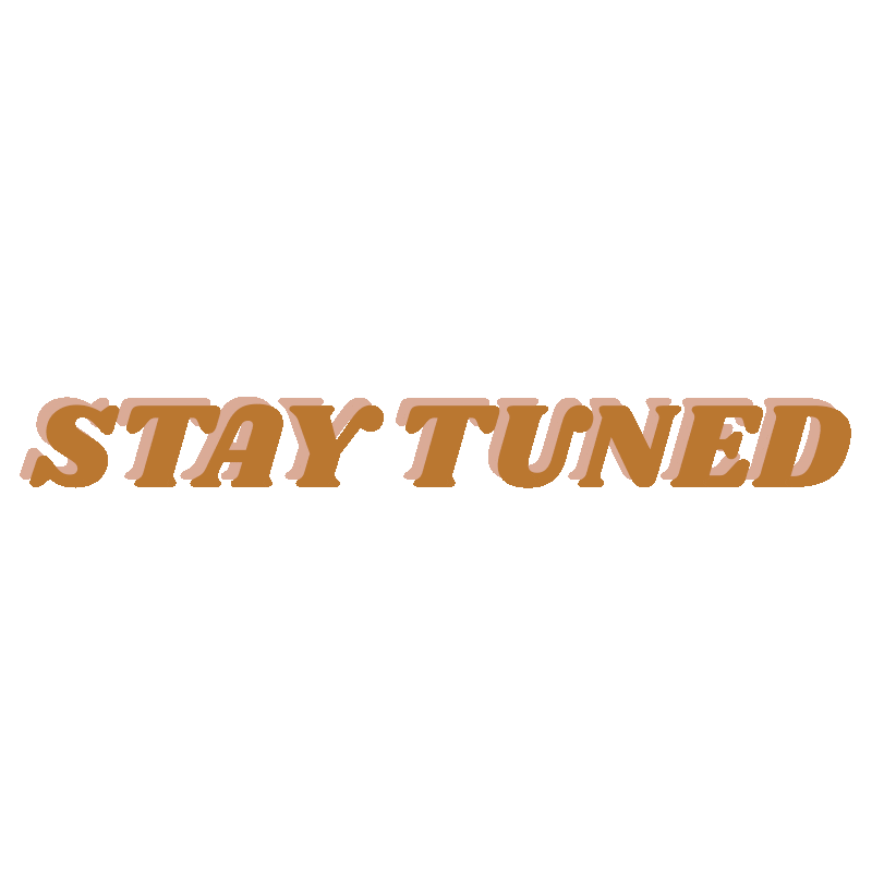 Stay Tuned Sticker by The Brow Project