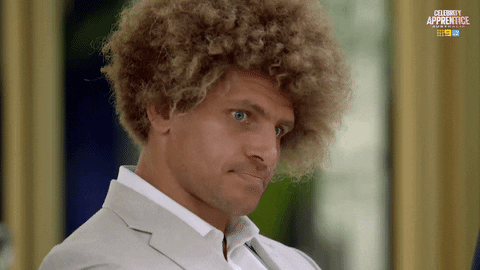 React Pout GIF by Celebrity Apprentice Australia