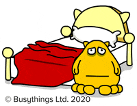 Tired Good Morning GIF by Busythings