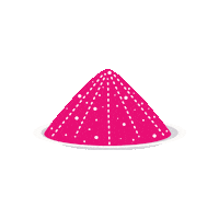 Festival Of Colours Pink Sticker by Digital Pratik