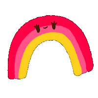 Rainbow Suupeergirl Sticker by Vania Bachur