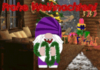 Frohe Weihnachten Decorating The Tree GIF