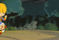 rainbow brite running GIF