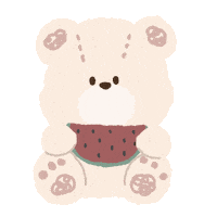Summer Bear Sticker