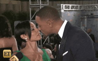 will smith kiss GIF by Entertainment Tonight
