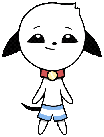 minchthedog happy dog cartoon kawaii Sticker