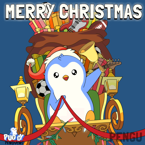 Merry Christmas GIF by Pudgy Penguins
