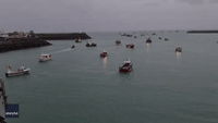 Flares Set Off as French Fishing Vessels Gather in Jersey Amid Post-Brexit Tension