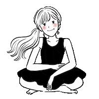 Girl Waiting Sticker