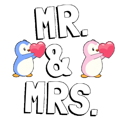 I Love You Couple Sticker by Pudgy Penguins