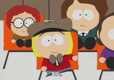 get up chair GIF by South Park 