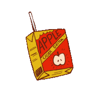 fox apple Sticker