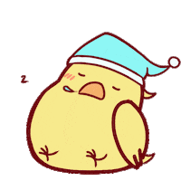 al_x_9 sleep bird birb honk shoo Sticker