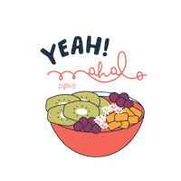 Poke Bowl Healthy Life Sticker by Lalak