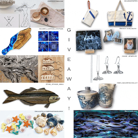 halimaclaren giphygifmaker instagram ocean giveaway GIF