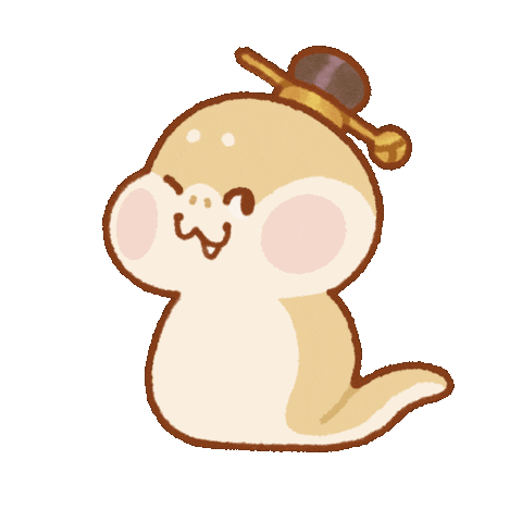 Happy Snake Sticker by Fiftygrams