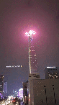 Fireworks Mark New Year in South Korean Capital