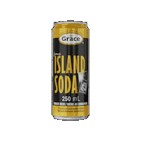 Island Soda Sticker by Grace Foods Canada
