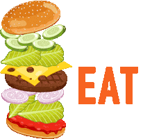 Eat Dave And Busters Sticker by Malpani Group