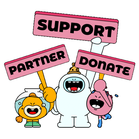 Support Donate Sticker by SomiSomi