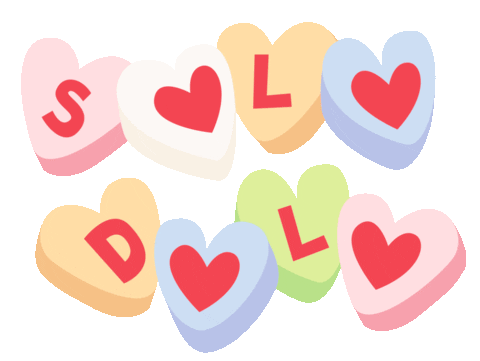Valentines Day Hearts Sticker