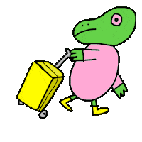 Travel Holiday Sticker by Jon Burgerman
