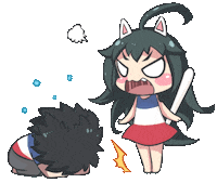 Angry Couple Sticker by Jin