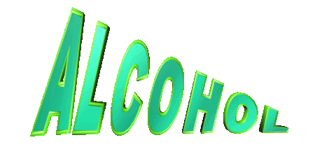 text alcohol Sticker